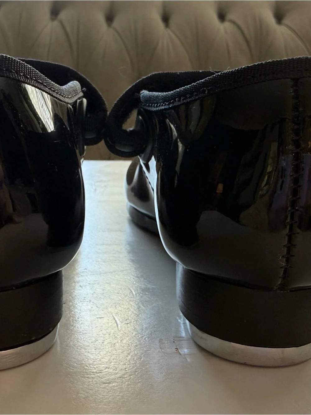 Capezio Girls' Black Patent Mary Jane Tap Shoes